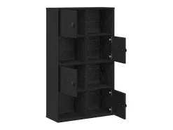 Biblioteca|vidaxl Estante 60x24x101,5 cm derivados de madeira carvalho Preto