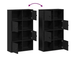 Biblioteca|vidaxl Estante 60x24x101,5 cm derivados de madeira carvalho Preto