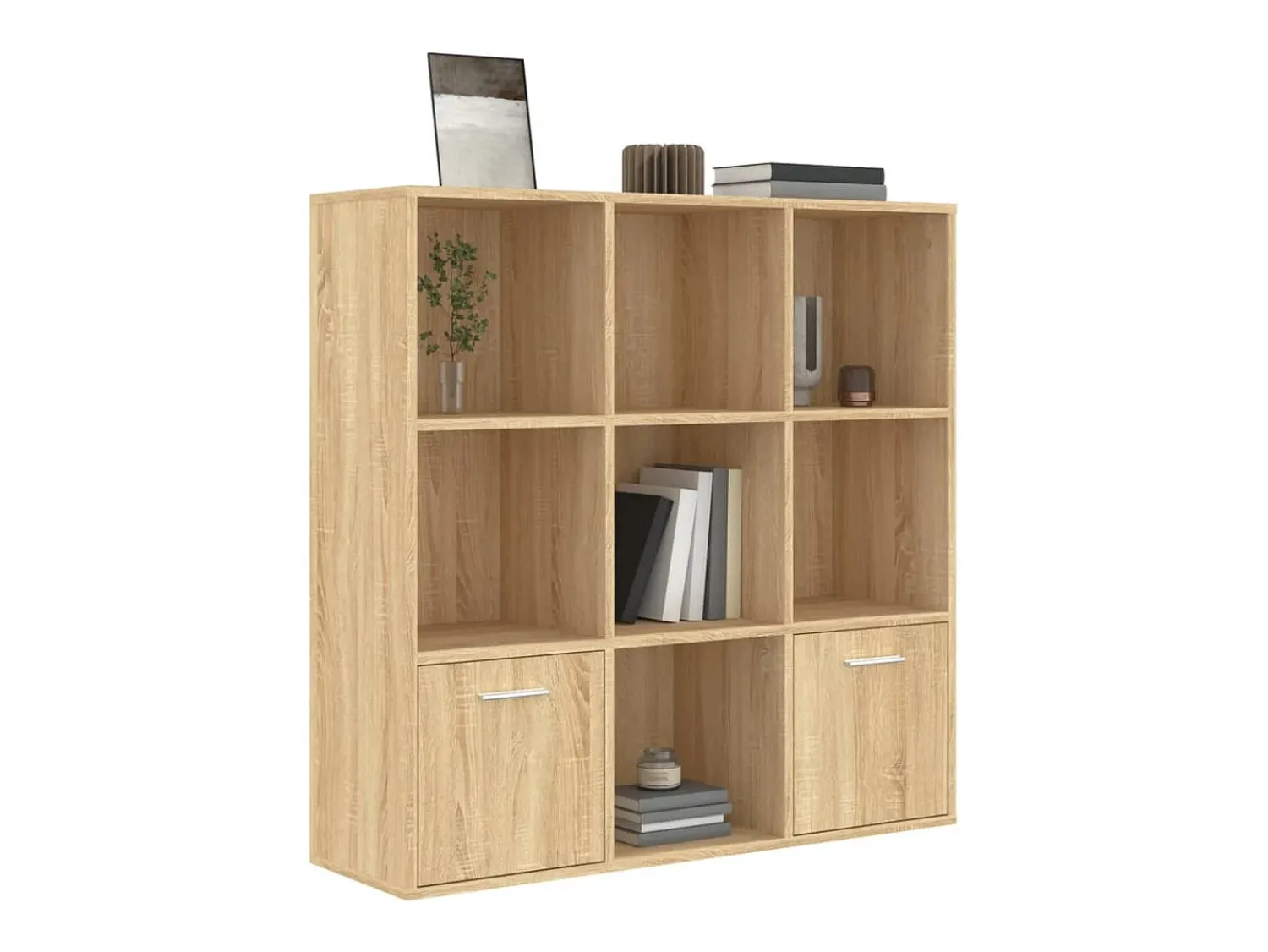 vidaxl Estante 98x30x98 cm derivados de madeira carvalho sonoma Natural claro