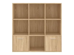 vidaxl Estante 98x30x98 cm derivados de madeira carvalho sonoma Natural claro