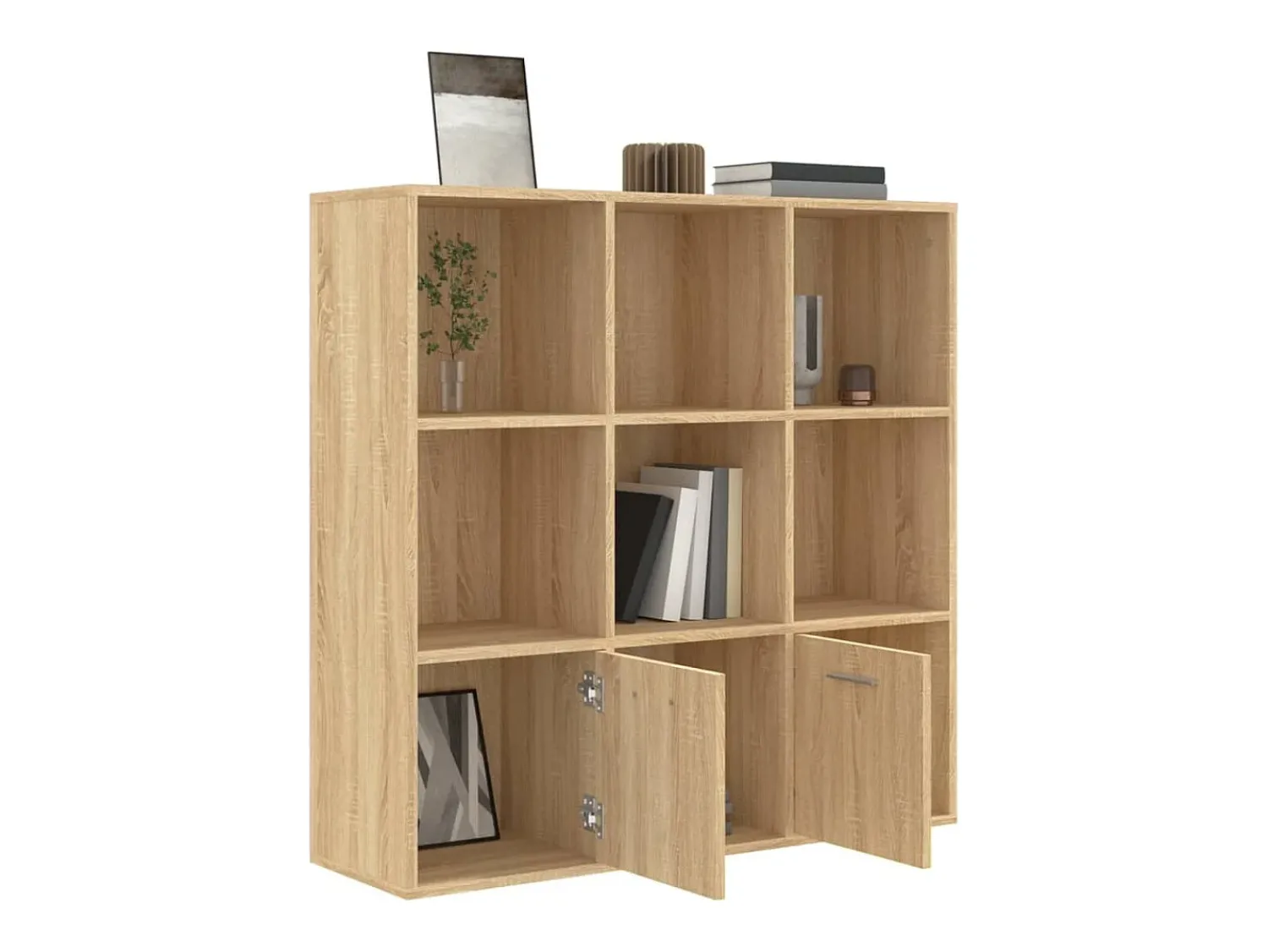 vidaxl Estante 98x30x98 cm derivados de madeira carvalho sonoma Natural claro