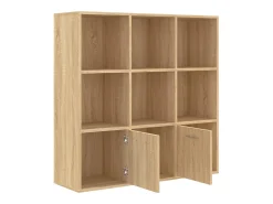 vidaxl Estante 98x30x98 cm derivados de madeira carvalho sonoma Natural claro