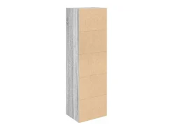 Biblioteca|vidaxl Estante 31x24x102 cm derivados de madeira sonoma Cinzento