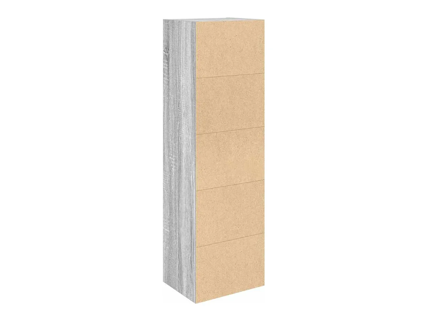 Biblioteca|vidaxl Estante 31x24x102 cm derivados de madeira sonoma Cinzento