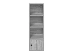 Biblioteca|vidaxl Estante 31x24x102 cm derivados de madeira sonoma Cinzento