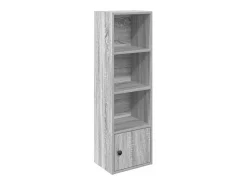 Biblioteca|vidaxl Estante 31x24x102 cm derivados de madeira sonoma Cinzento