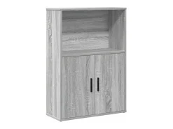 Biblioteca*vidaxl Estante 60x24x85 cm derivados de madeira sonoma Cinzento