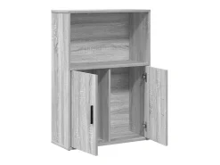 Biblioteca*vidaxl Estante 60x24x85 cm derivados de madeira sonoma Cinzento
