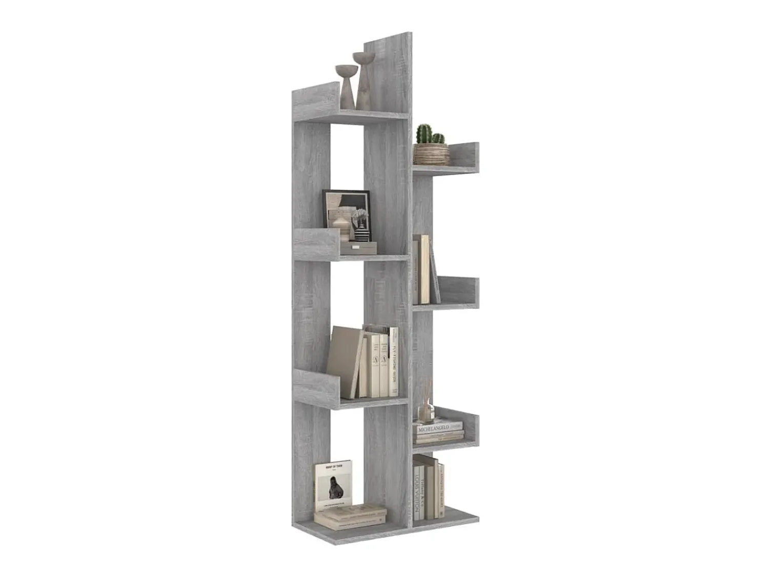 Clearance vidaxl Estante 48x25,5x140 cm derivados de madeira sonoma Cinzento
