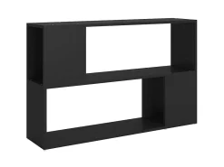 New Estante 100x24x63 cm derivados de madeira PT740643 Preto