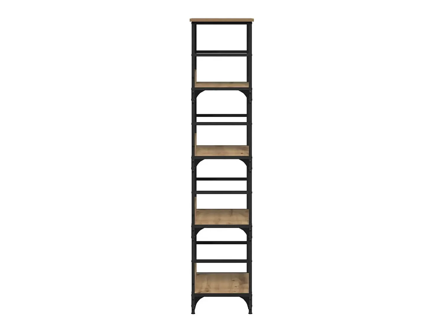 Vitrina*vidaxl Estante 50x33x153 cm derivados de madeira carvalho artisiano Castanho