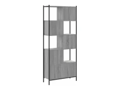 New vidaxl Estante 72x28x172 cm derivados de madeira sonoma Cinzento