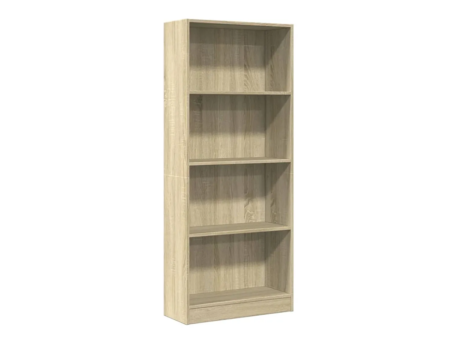 Biblioteca*vidaxl Estante 60x24x143 cm derivados de madeira carvalho sonoma Castanho