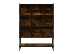 Biblioteca* Estante 102x30x141,5 cm derivados de madeira carvalho fumado PT791536 Castanho