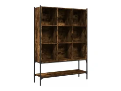 Biblioteca* Estante 102x30x141,5 cm derivados de madeira carvalho fumado PT791536 Castanho