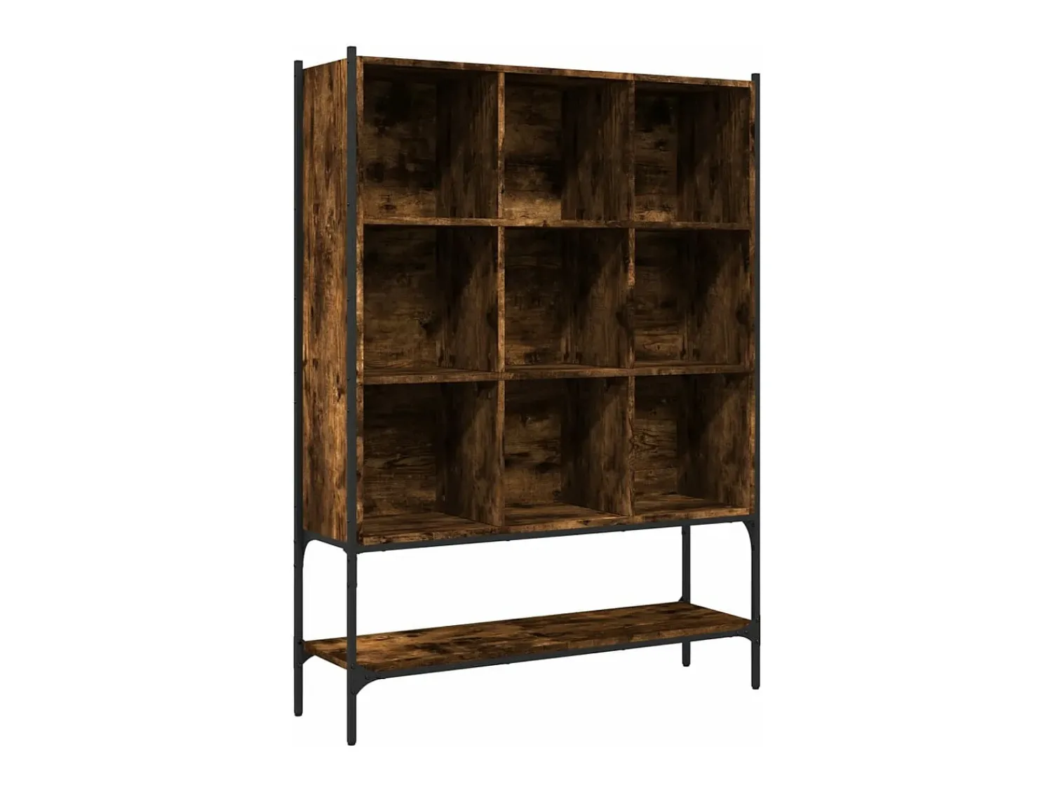 Biblioteca* Estante 102x30x141,5 cm derivados de madeira carvalho fumado PT791536 Castanho