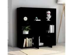Clearance Estante 98x30x98 cm derivados de madeira PT208086 Preto
