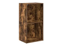 Biblioteca|vidaxl Estante 40x30x77 cm derivados de madeira carvalho fumado Castanho