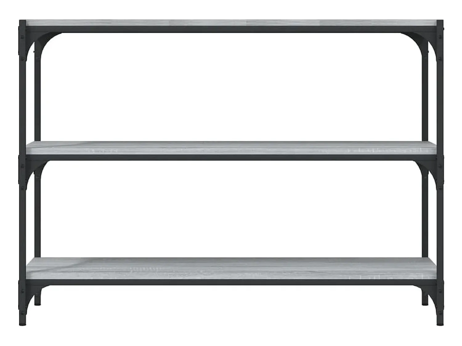 vidaxl Estante 100x33x70,5 cm derivados de madeira/aço cinza sonoma^ Vitrina