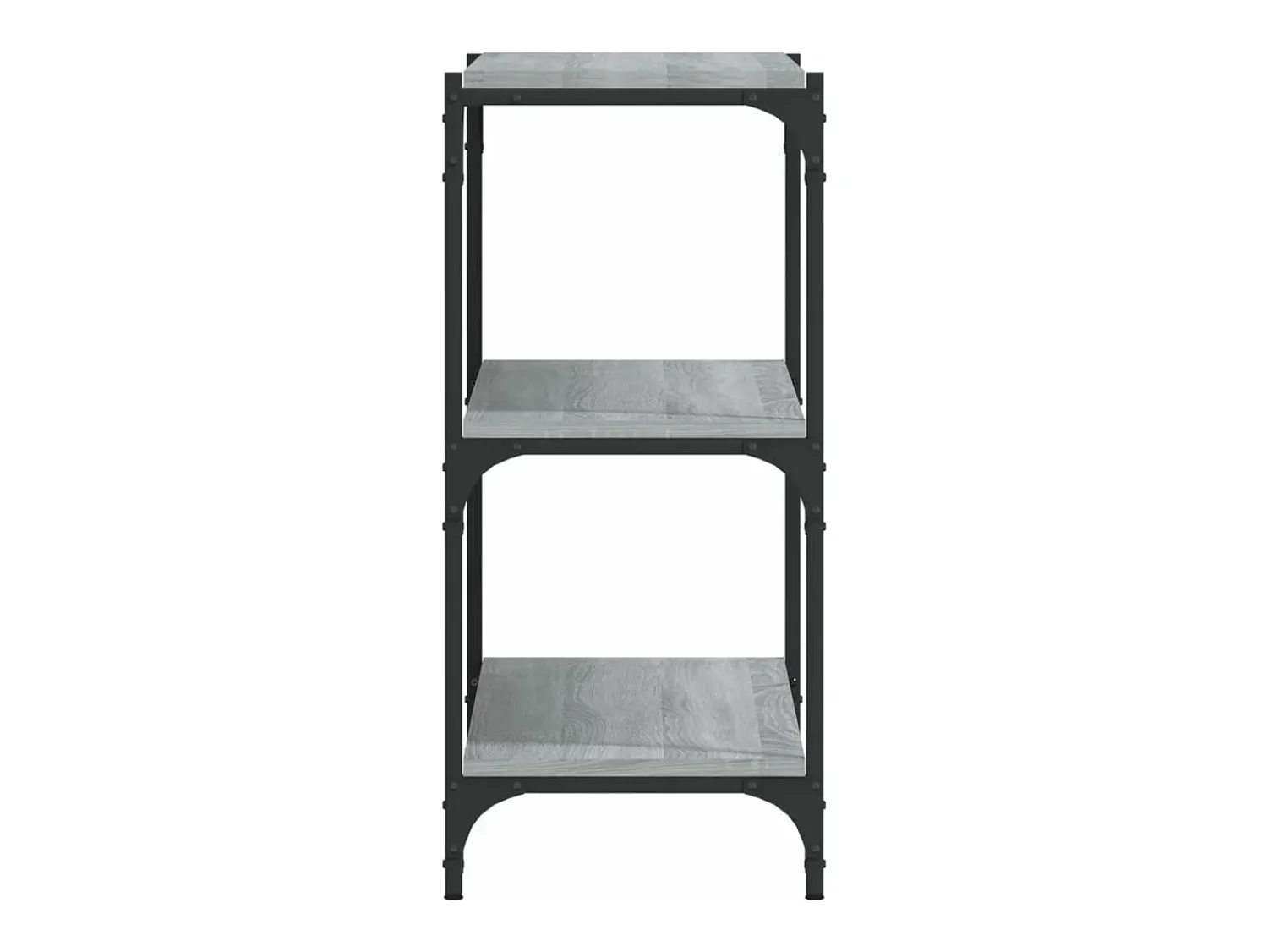 vidaxl Estante 100x33x70,5 cm derivados de madeira/aço cinza sonoma^ Vitrina