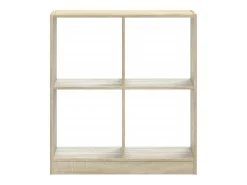 Prateleira|vidaxl Estante 68,5x32x75 cm derivados de madeira carvalho sonoma Castanho