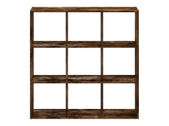 Biblioteca* Estante 102x32x102 cm derivados de madeira carvalho fumado PT708288 Castanho