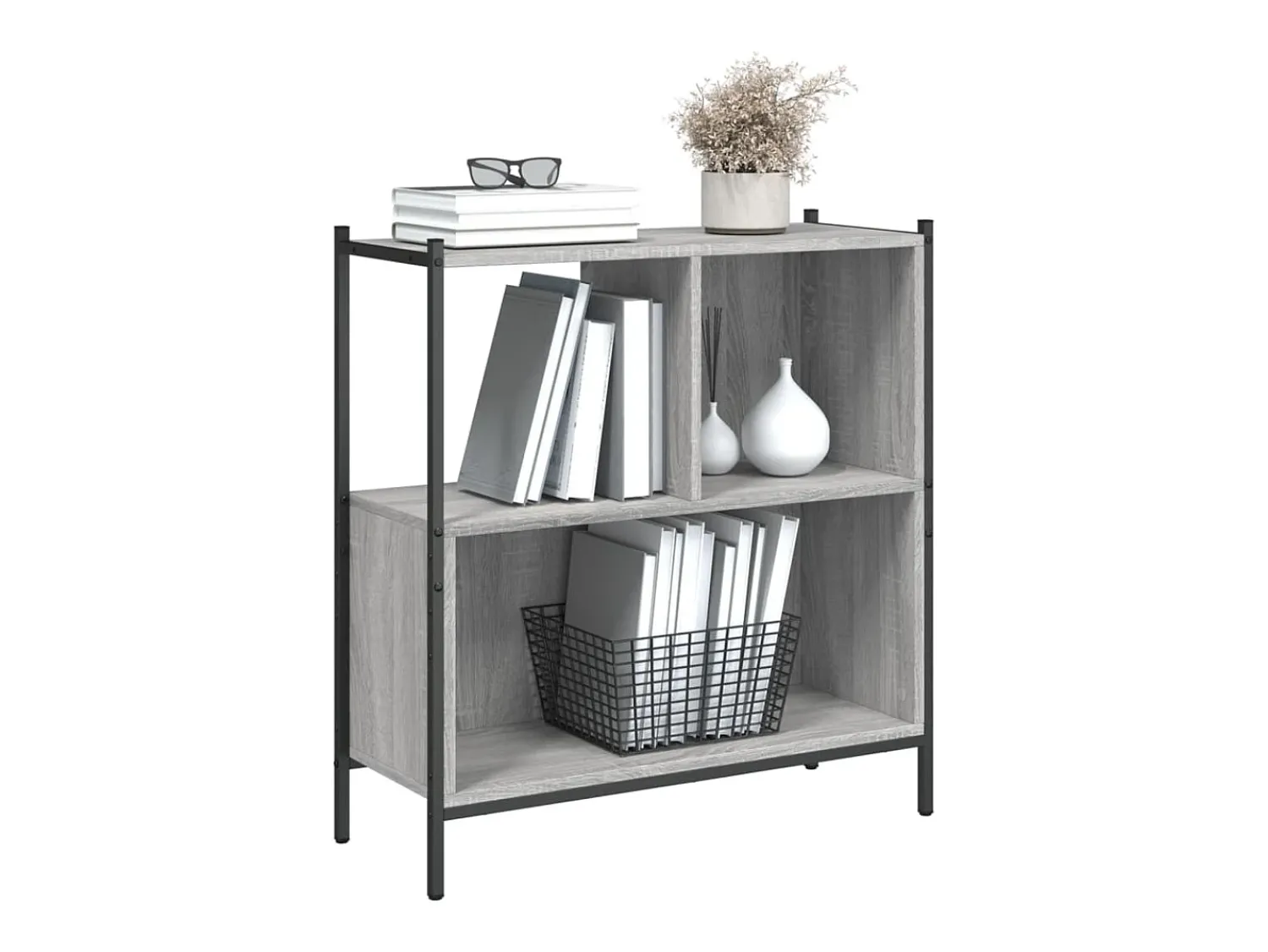 Hot Estante 72x28x77,5 cm derivados de madeira sonoma PT639900 Cinzento