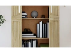 Vitrina*vidaxl Estante 82,5x30,5x150 cm derivados de madeira carvalho sonoma Castanho