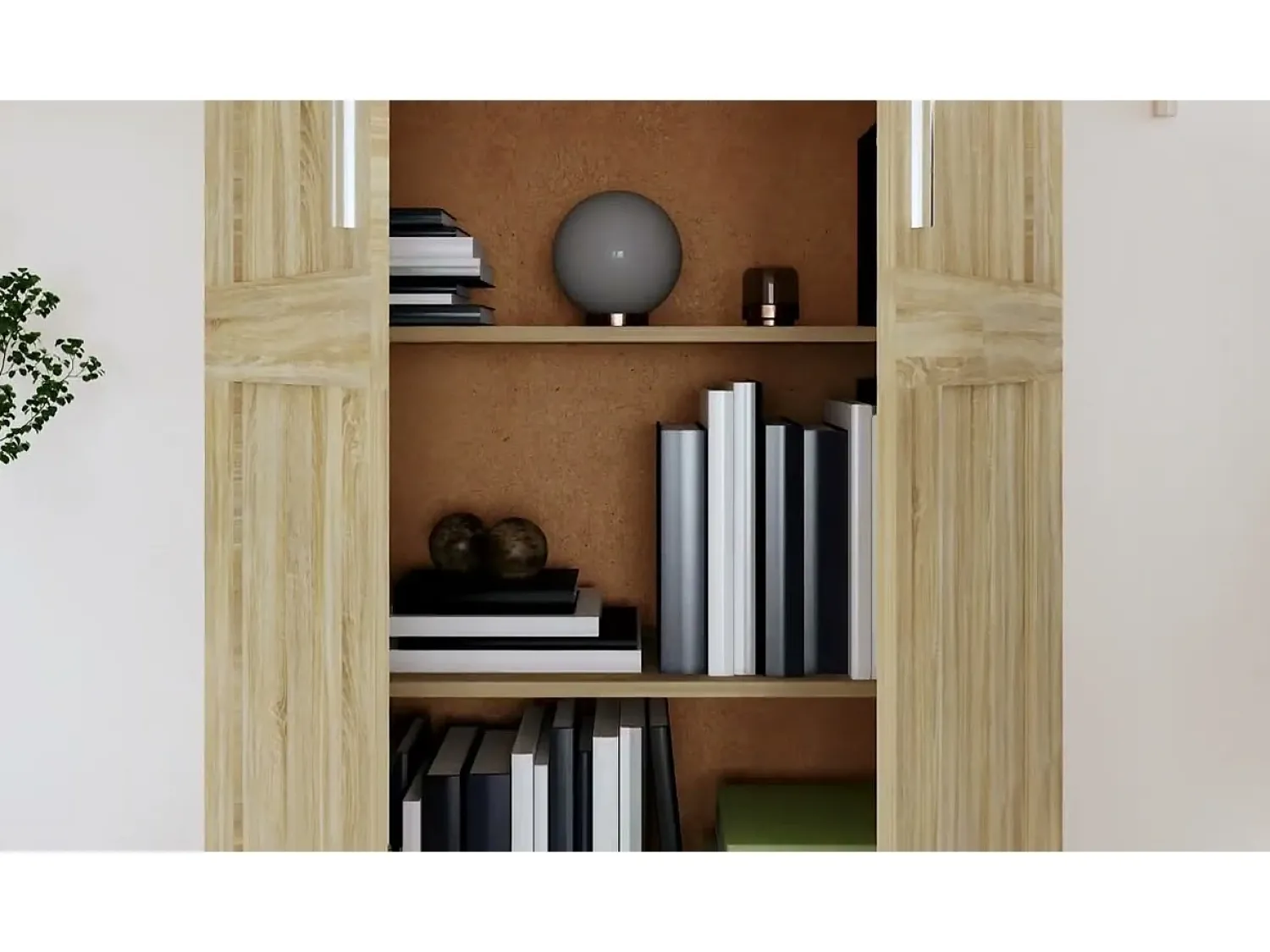 Vitrina*vidaxl Estante 82,5x30,5x150 cm derivados de madeira carvalho sonoma Castanho
