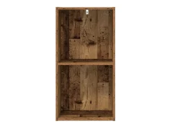 Biblioteca*vidaxl Estante 40x30x77 cm derivados de madeira madeira velha Castanho