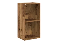 Biblioteca*vidaxl Estante 40x30x77 cm derivados de madeira madeira velha Castanho