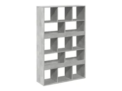 Biblioteca*vidaxl Estante 100x33x156,5 cm derivados de madeira cimento Cinzento