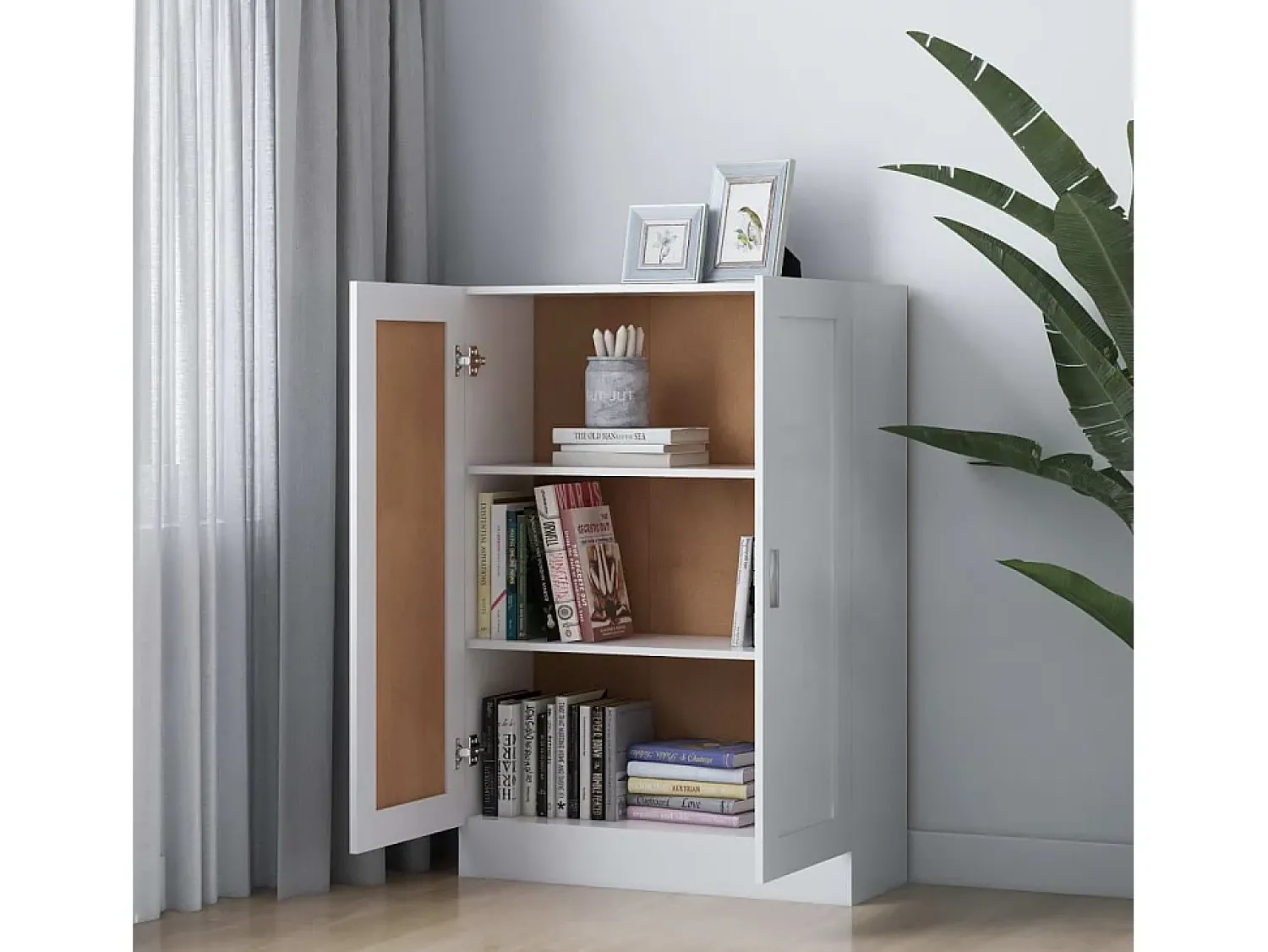 Best Estante 82,5x30,5x115 cm derivados de madeira PT646480 Branco