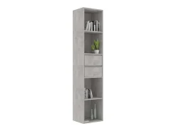 Biblioteca| Estante 36x30x171 cm derivados de madeira cimento PT618741 Cinzento