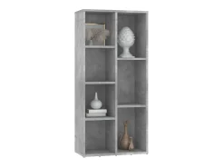Biblioteca| Estante 50x25x106 cm derivados de madeira cimento PT497637 Cinzento