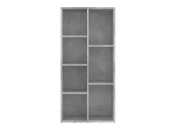 Biblioteca| Estante 50x25x106 cm derivados de madeira cimento PT497637 Cinzento