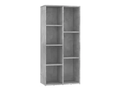 Biblioteca| Estante 50x25x106 cm derivados de madeira cimento PT497637 Cinzento