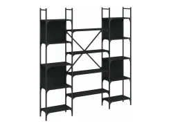 Best Estante 155,5x24x166,5 cm derivados de madeira PT451261 Preto