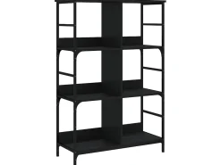 New Estante 78,5x33x117,5 cm derivados de madeira PT102647 Preto