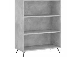 Biblioteca* Estante 69,5x32,5x90 cm derivados de madeira cimento PT607813 Cinzento
