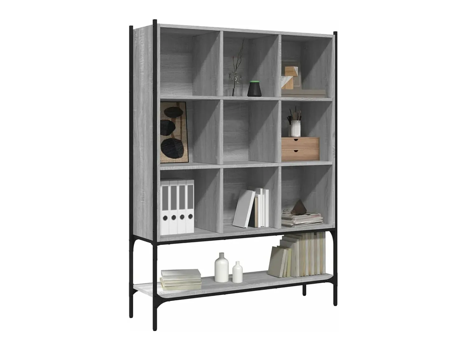 Hot Estante 102x30x141,5 cm derivados de madeira sonoma PT357247 Cinzento