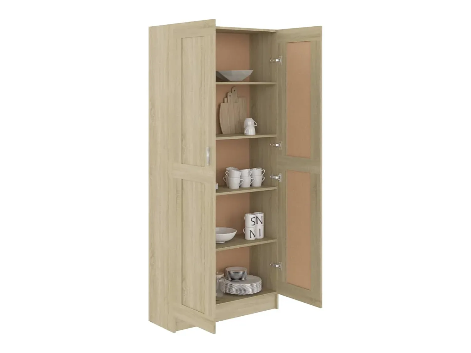 Vitrina|vidaxl Estante 82,5x30,5x185,5 cm derivados de madeira carvalho sonoma Castanho
