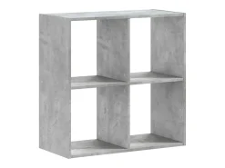 Biblioteca* Estante 68,5x32x68,5 cm derivados de madeira cimento PT747133 Cinzento