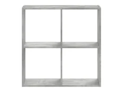 Biblioteca* Estante 68,5x32x68,5 cm derivados de madeira cimento PT747133 Cinzento