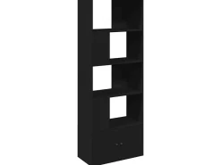 Biblioteca| Estante 70x36x189 cm derivados de madeira PT697535 Preto