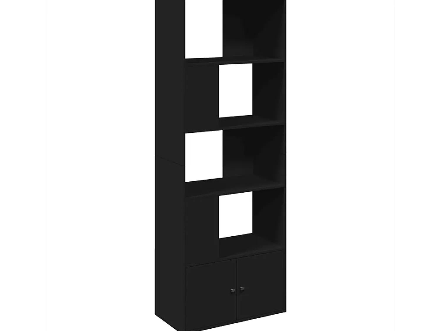 Biblioteca| Estante 70x36x189 cm derivados de madeira PT697535 Preto