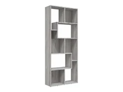 Vitrina*vidaxl Estante 67x24x161 cm derivados de madeira sonoma cinza Cinzento