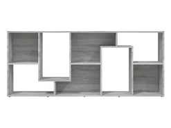 Vitrina*vidaxl Estante 67x24x161 cm derivados de madeira sonoma cinza Cinzento