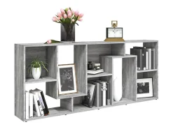 Vitrina*vidaxl Estante 67x24x161 cm derivados de madeira sonoma cinza Cinzento