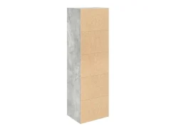Biblioteca|vidaxl Estante 31x24x102 cm derivados de madeira cimento Cinzento